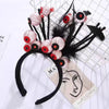 Women's Hip-Hop Funny Halloween Pattern Mixing Lace Hair Band