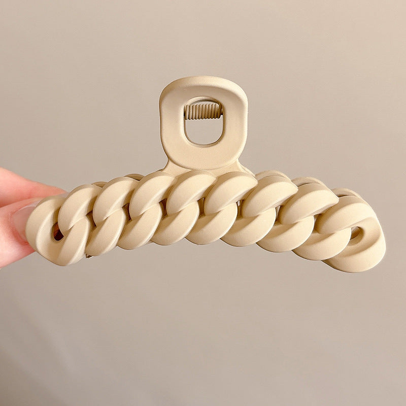 Cute love grab clip girl 2025 new popular high-end disc hair shark clip hairpin hair card headdress