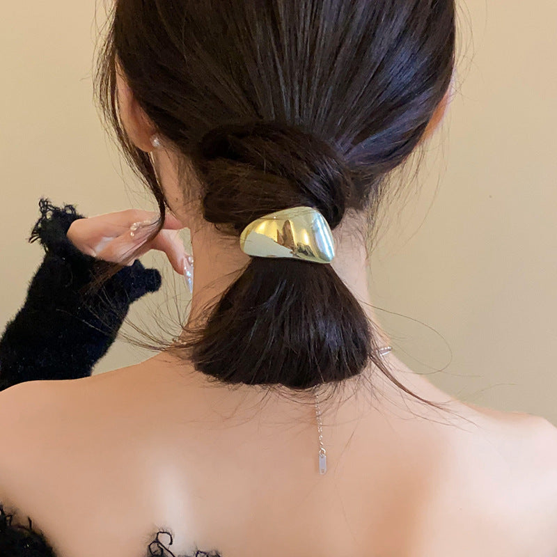 Women's IG Style Simple Style Solid Color Alloy Hair Tie