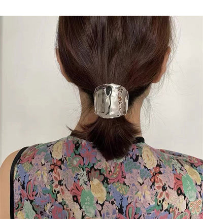 Women's Simple Style Geometric Metal Plating Hair Tie