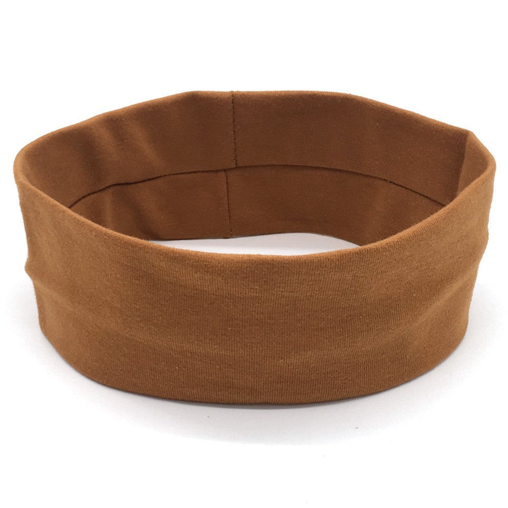 women's simple style solid color cloth braid hair band