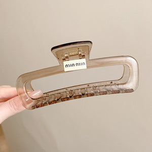 Cute love grab clip girl 2025 new popular high-end disc hair shark clip hairpin hair card headdress