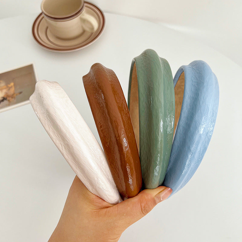 simple style color block cloth handmade hair band