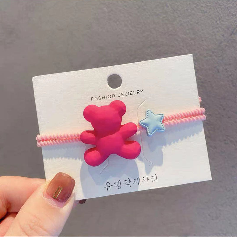 cute star bear arylic hair tie 1 piece