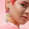 1 Pair Casual Simple Style Streetwear Boots Plating Copper Zircon Drop Earrings