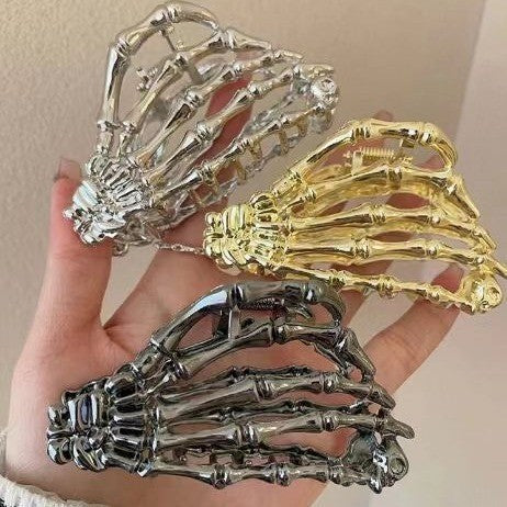 Halloween Hip-Hop Women's Hand Metal Plating Hair Claws