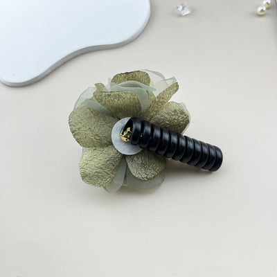 Women's Sweet Simple Style Flower Plastic Cloth Hair Tie