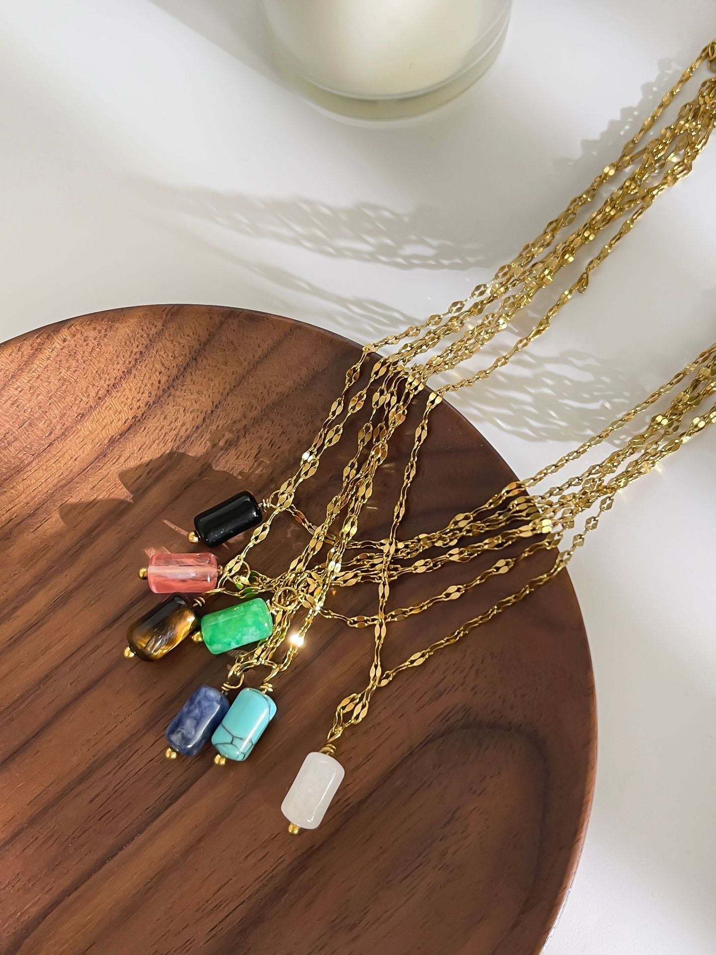 Jewelry Simple Style Classic Style Geometric 316L Stainless Steel  Plating Pendant Necklace