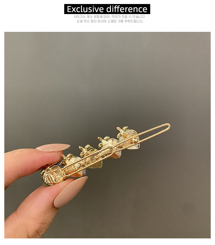 women's sweet strawberry alloy hair clip