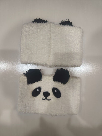 Women's Cute Panda Coral Fleece Hair Band