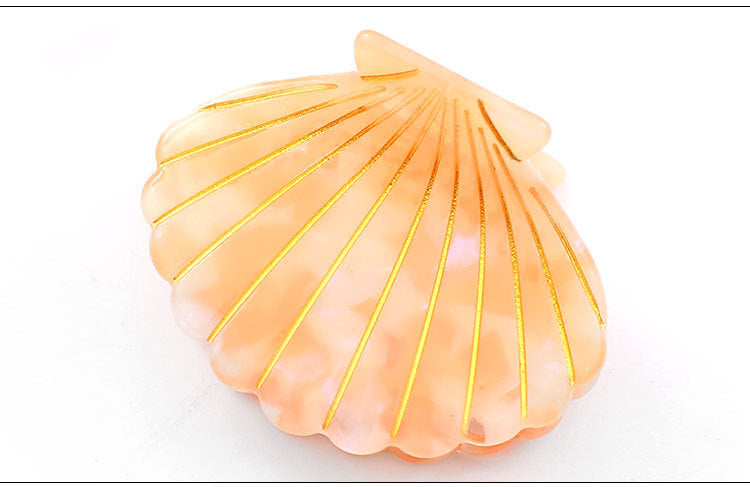 Women's Casual Beach Shell Acetic acid sheets Handmade Hair Claws