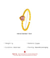 Copper Plating Inlay Heart Shape Zircon Open Rings
