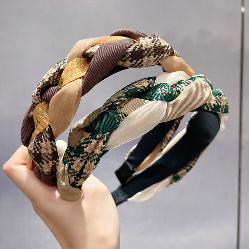 Women's Retro Printing Geometric Cloth Hair Band