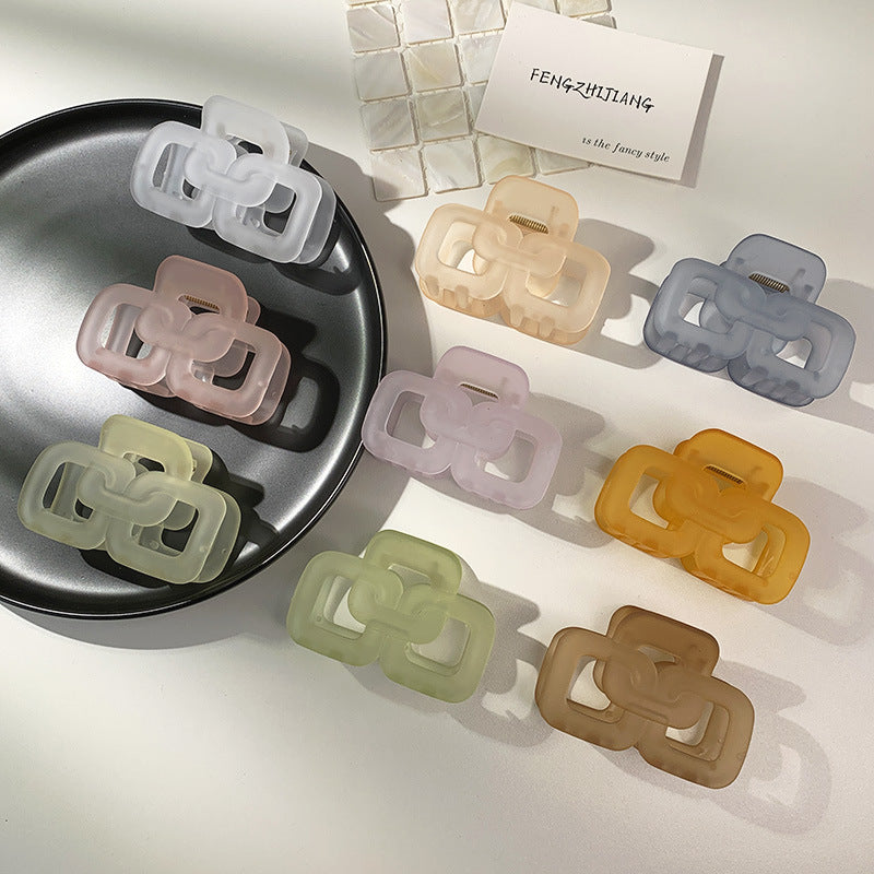 korean shark vertical clip horsetail medium hair clutch