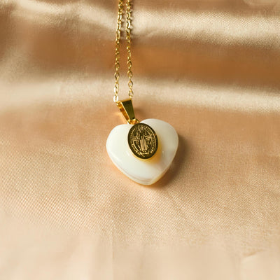 Jewelry Retro Religion Human Virgin Mary 304 Stainless Steel Diamond Plating Pendant Necklace