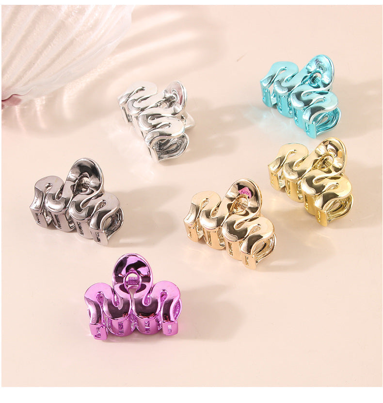 Women's Simple Style Classic Style Solid Color Alloy Stoving Varnish Hair Claws