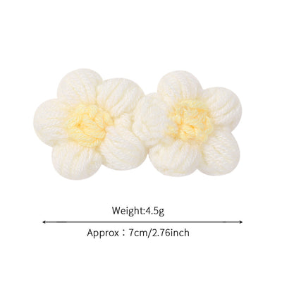 Kid'S Sweet Flower Cloth Hair Clip