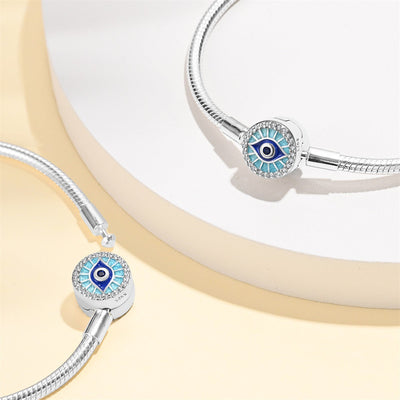 Copper Silver Plated Devil's Eye Bracelets