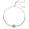Copper Inlay Round Square Heart Shape Imitation Moissanite Bracelets