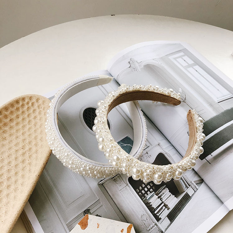 fashion full pearl headband