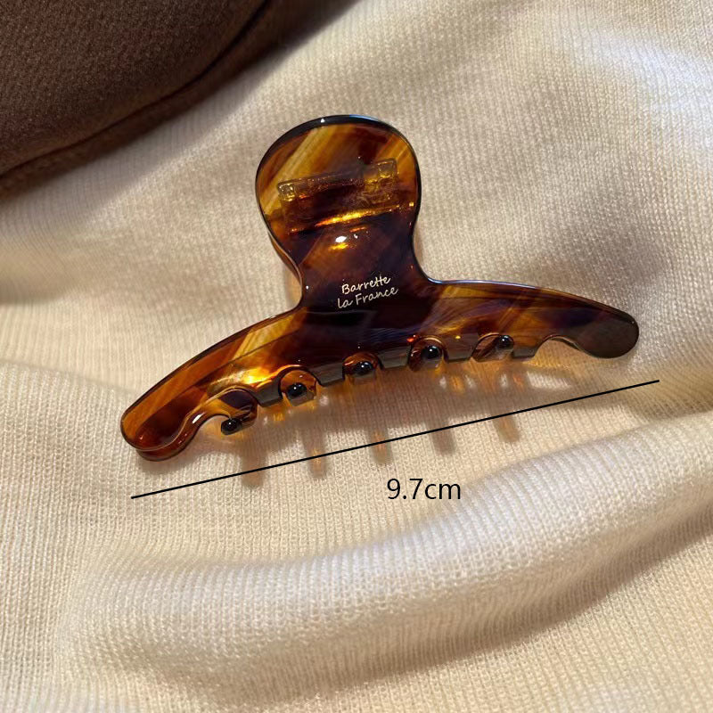 elegant solid color acetic acid sheets hair claws