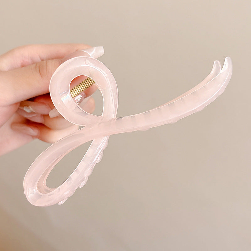 Cute love grab clip girl 2025 new popular high-end disc hair shark clip hairpin hair card headdress