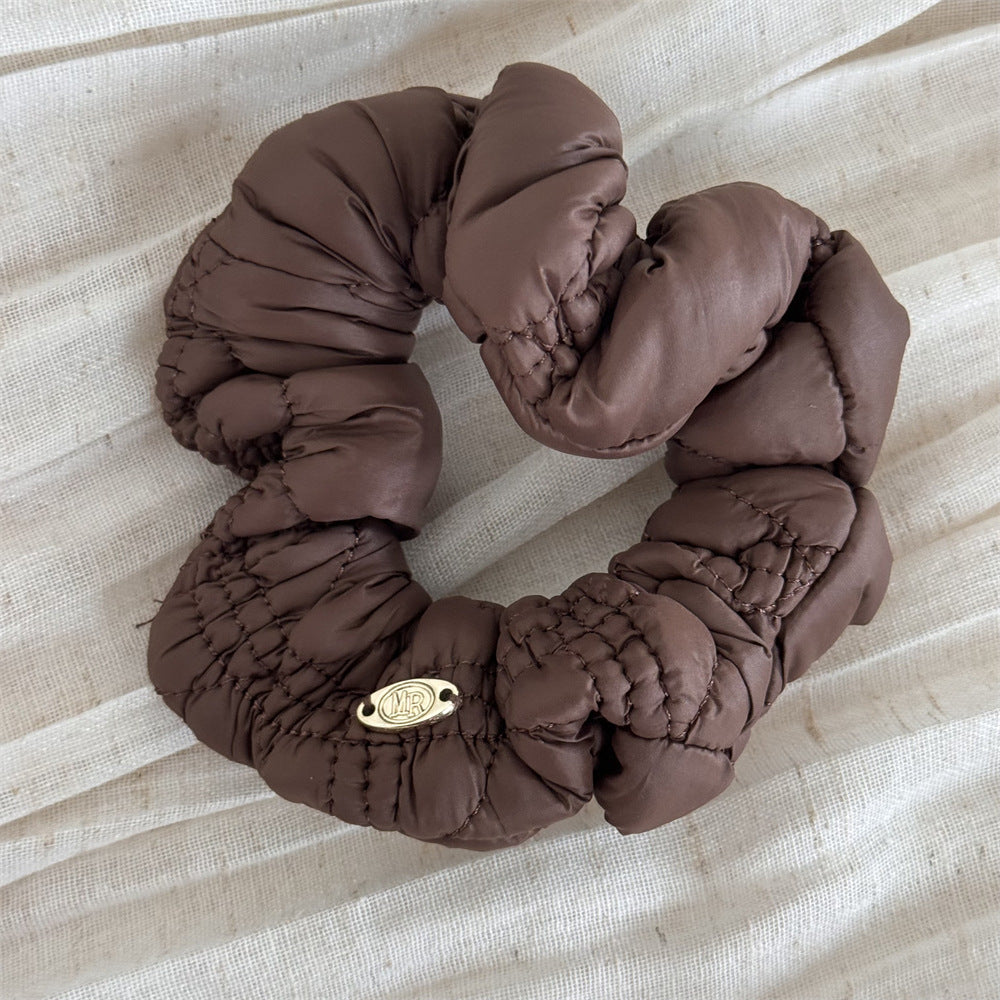 Women's Modern Style Classic Style Solid Color Cloth Pleated Hair Tie