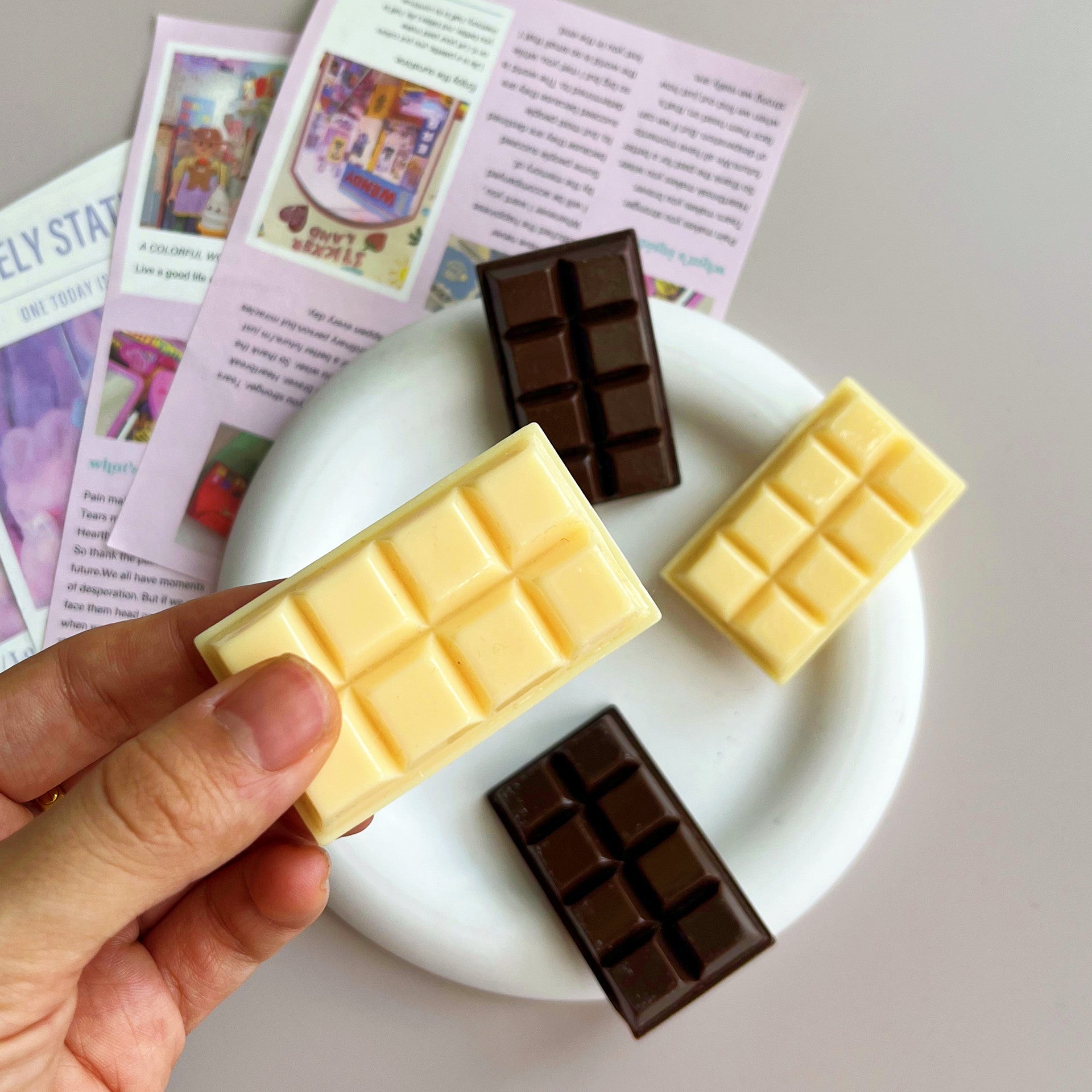 Women's Casual Simple Style Square Plastic Resin Epoxy Hair Clip