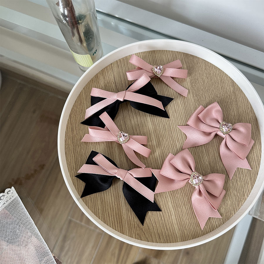 Women's Sweet Simple Style Bow Knot Cloth Hair Clip Hair Tie Brooches