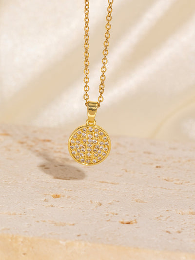 Copper Plating Heart Shape Pendant Necklace