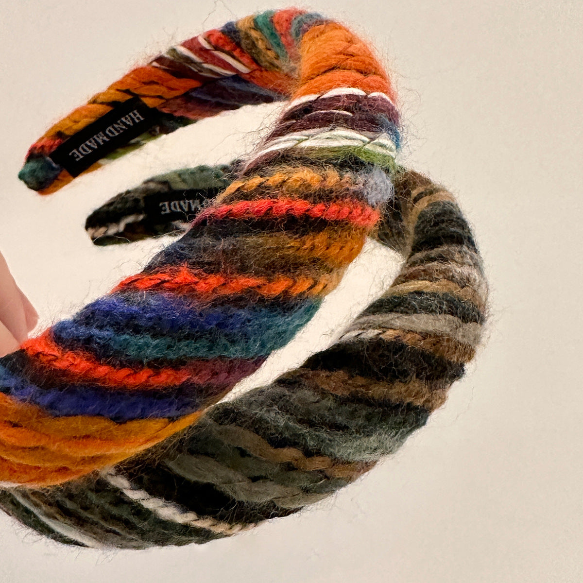 Women's Retro Colorful yarn Knit Hair Band