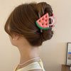 Cute Sweet Women's Fruit Strawberry Arylic Fruit Hair Claws