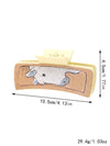 Women's Cute Cows Cow Pattern Pu Leather Hair Claws