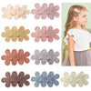 SUNFLOWER Embroidered Flower Children's Hair Accessories BB Clip Autumn and Winter Bang Clip Fabric Handmade Hair Clips 4204