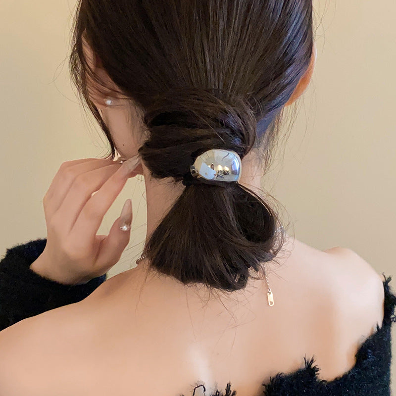 Women's IG Style Simple Style Solid Color Alloy Hair Tie