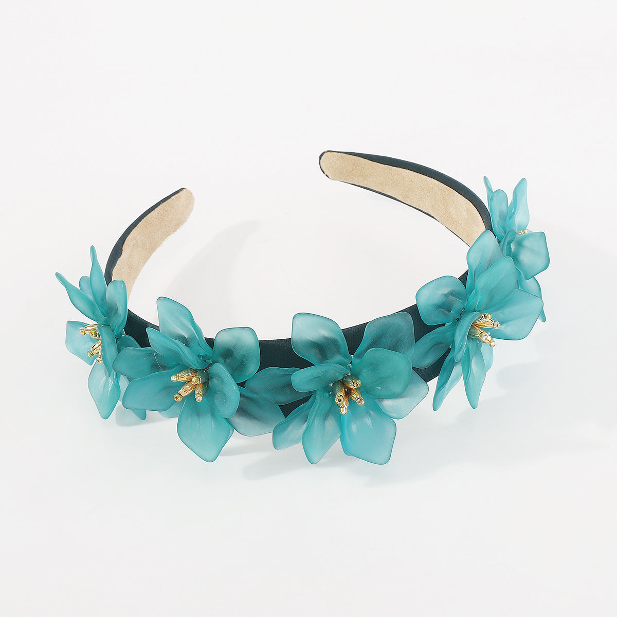 f5594 europe and america cross border fashion design three-dimensional resin flower headband temperament artificial flower headband hair accessories female