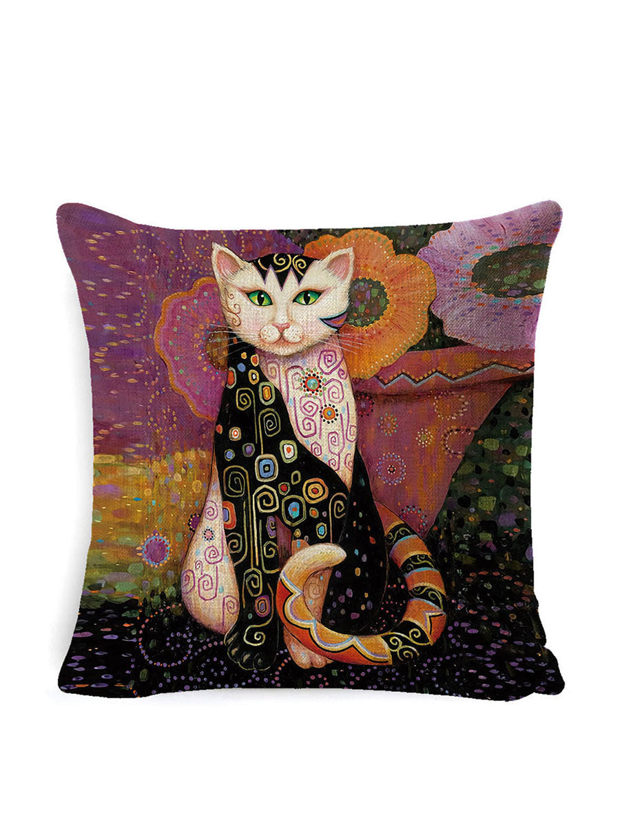 Printed Cartoon Fashion Vintage Sofa Cushion Pillow Pillowcase