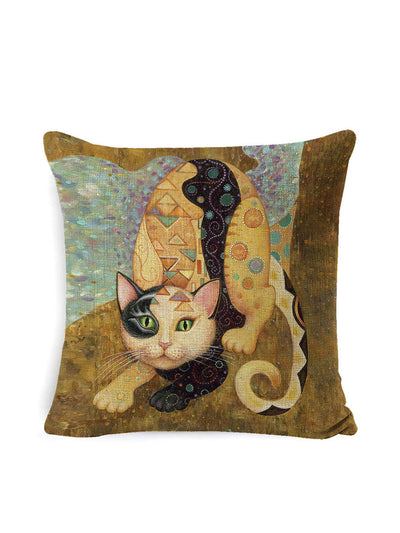Printed Cartoon Fashion Vintage Sofa Cushion Pillow Pillowcase