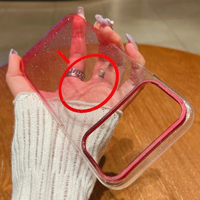 Slim Wireless Charging Magnetic For Magsafe Case For iPhone 17 Air 16 15 14 Plus 13 12 11 Pro Max Gradient Glitter Bling Cover