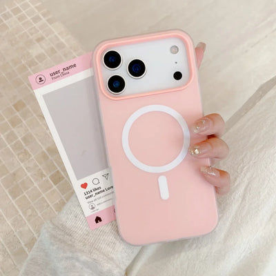 Original Candy Matte Case for iPhone 17 Air 16 15 14 13 12 11 Pro Max Plus 17ProMax Soft Silicone+Hard PC Translucent Back Cover
