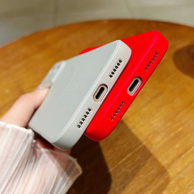 Silicone Shockproof Magnetic Case For iPhone 17 Air 16 15 14 13 12 Mini 11 Pro Max Plus For Magsafe Camera Protect Phone Cover