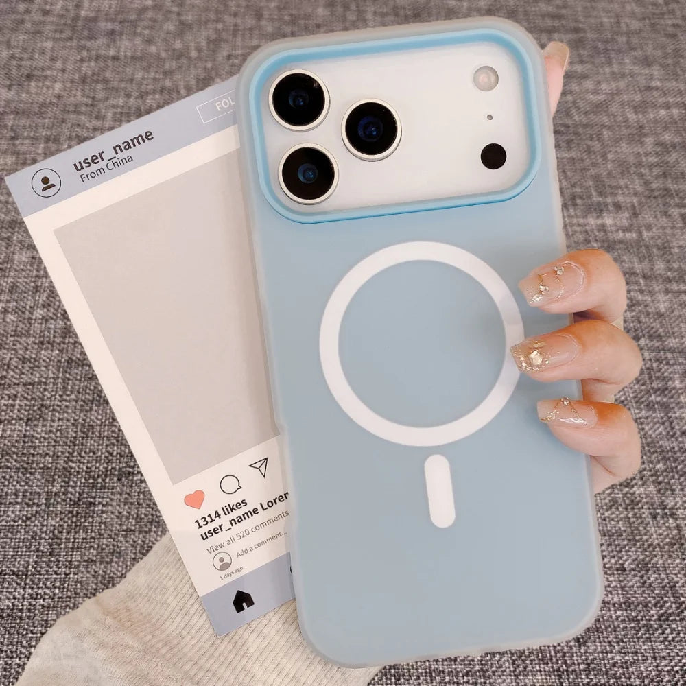 Original Candy Matte Case for iPhone 17 Air 16 15 14 13 12 11 Pro Max Plus 17ProMax Soft Silicone+Hard PC Translucent Back Cover