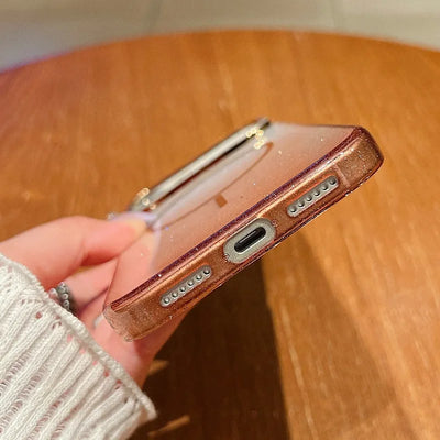 Slim Wireless Charging Magnetic For Magsafe Case For iPhone 17 Air 16 15 14 Plus 13 12 11 Pro Max Gradient Glitter Bling Cover