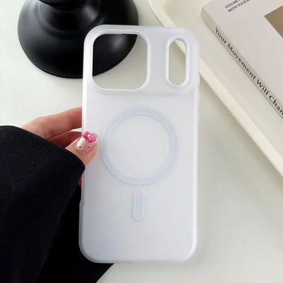 Luxury Candy Matte for Magsafe Case for iPhone 17 Air 16 15 14 13 12 Pro Max 11 16Plus 16E SE4 17Pro Magnetic Clear 2 IN 1 Cover