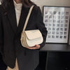 Advanced Texture Retro Small Saddle Bag Women 2024 New Popular All-Match Messenger Bag Fashion Underarm Bags Square Sling Bag