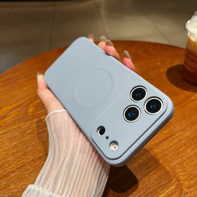 Silicone Shockproof Magnetic Case For iPhone 17 Air 16 15 14 13 12 Mini 11 Pro Max Plus For Magsafe Camera Protect Phone Cover