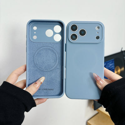 Original Liquid Silicone Magnetic Case For iPhone 17 Air 16 15 14 Plus 13 12 Pro Max For Magsafe Camera Protection Matte Cover