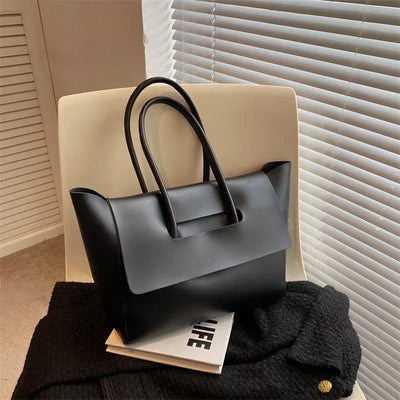 Fashion Women Shoulder Bags 2023 New Large Capacity Handbags Simple Retro Tote Bags Solid Color Famous Brand High Quality Bags