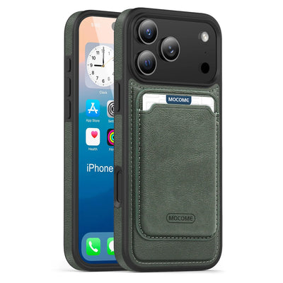 Magnetic Wallet Slot Protective Cover For iPhone 17 Air 16 15 14 Plus 13 12 11 Pro Max Luxury Wireless Charging Pocket Cover
