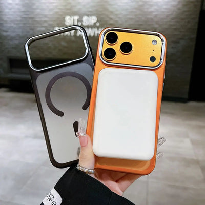 Luxury Nano Matte For Magsafe Phone Case For iPhone 17 Air 16 15 14 13 Pro Max Magnetic Wireless Charging Shockproof PC Cover